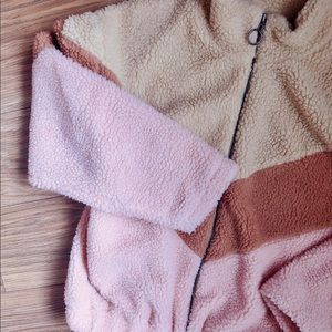 Teddy Bear Fuzzy Zip Up